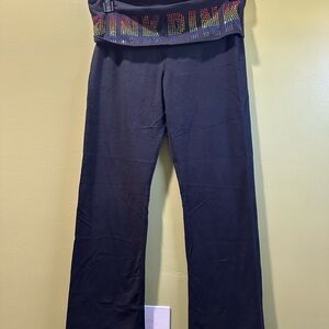 Kids Black Bottoms with Colorful Waistband